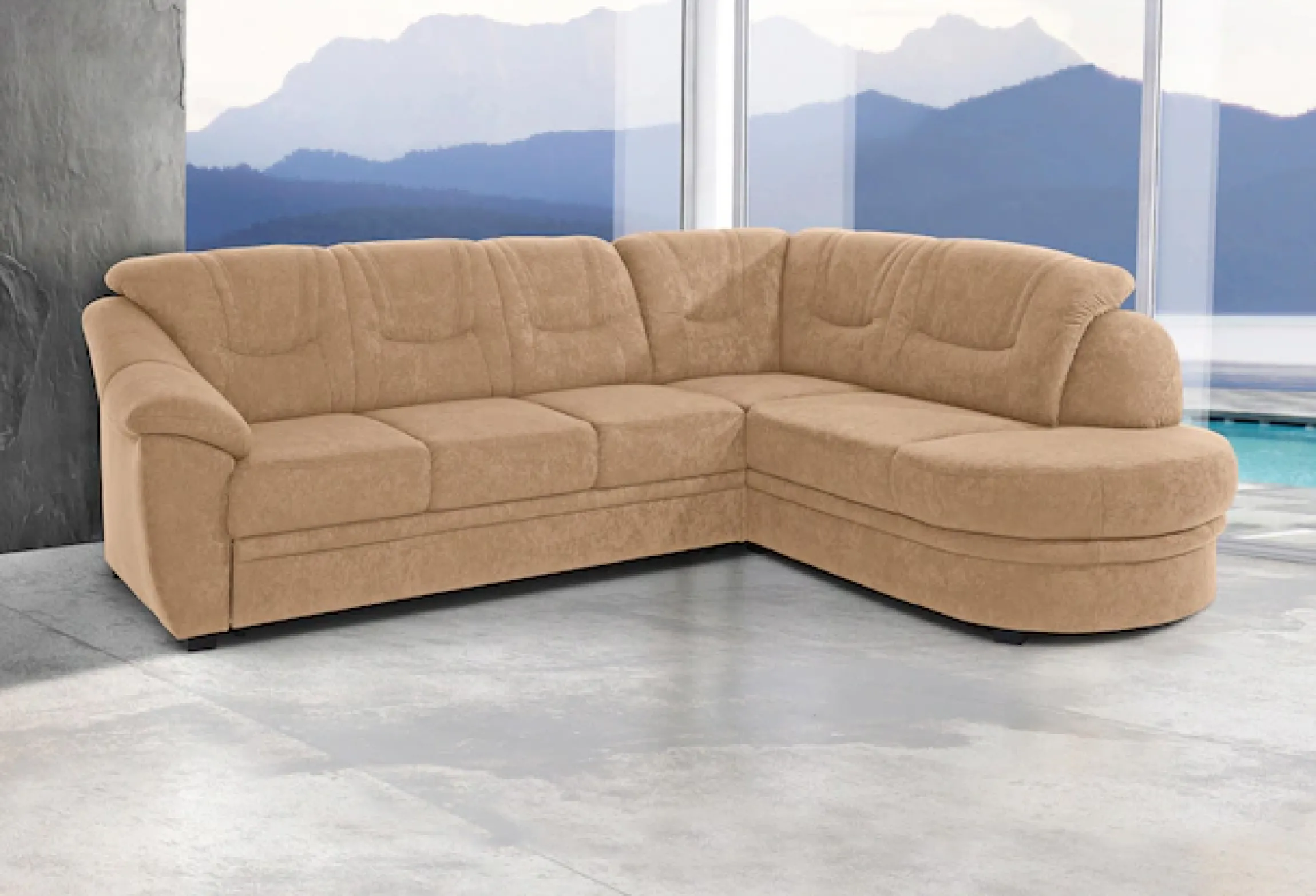 sit&more Ecksofa »Savona« wahlweise mit Schlaffunktion