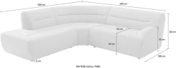 sit&more Ecksofa »Scrabble, L-Form, B: 248cm« Modernes Design in verschiedenen Stoffarten