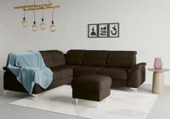 sit&more Ecksofa »Sinatra L-Form« optional mit Kopfteilverstellung und Armteilfunktion