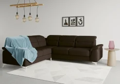 sit&more Ecksofa »Sinatra L-Form« optional mit Kopfteilverstellung und Armteilfunktion