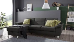 sit&more Ecksofa »Sorano L-Form« wahlweise mit Schlaffunktion und Bettkasten