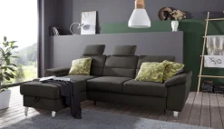 sit&more Ecksofa »Sorano L-Form« wahlweise mit Schlaffunktion und Bettkasten