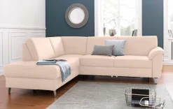 sit&more Ecksofa »Texel L-Form« mit Federkern, wahlweise mit Schlaffunktion und Bettkasten