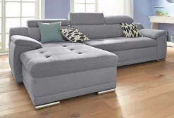 sit&more Ecksofa »Top Andiamo L-Form« wahlweise mit Schlaffunktion, inklusive Kopfteilverstellung