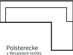 sit&more Ecksofa »Top Ascara L-Form« inklusive Boxspring/Federkern-Polsterung, komfortablem Federkern