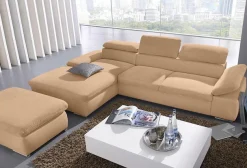 sit&more Ecksofa »Valantine L-Form, B: 286 cm« mit Arm- & Kopfteilverstellung, optional mit Schlaffunktion