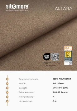 sit&more Ecksofa »Valantine L-Form, B: 286 cm« mit Arm- & Kopfteilverstellung, optional mit Schlaffunktion