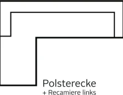 sit&more Ecksofa »Valantine L-Form, B: 286 cm« mit Arm- & Kopfteilverstellung, optional mit Schlaffunktion