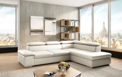 sit&more Ecksofa »Valantine L-Form, B: 272 cm, Leder, mit Arm- und Kopfteilverstellung« optional Schlaffunktion, Komfortsofa, modern