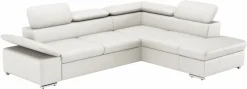 sit&more Ecksofa »Valantine L-Form, B: 272 cm, Leder, mit Arm- und Kopfteilverstellung« optional Schlaffunktion, Komfortsofa, modern