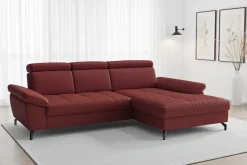 sit&more Ecksofa »Vanity L-Form, B: 264 cm, Leder« Inkl.Sitz-,Kopf-und Armteilverstellung