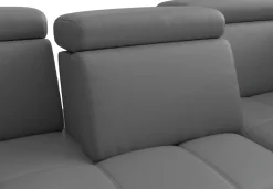 sit&more Ecksofa »Vanity L-Form, B: 264 cm, Leder« Inkl.Sitz-,Kopf-und Armteilverstellung