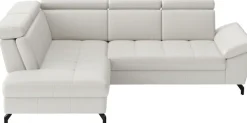 sit&more Ecksofa »Vanity L-Form, B: 254 cm, Leder« Inkl.Sitz-,Kopf-und Armteilverstellung