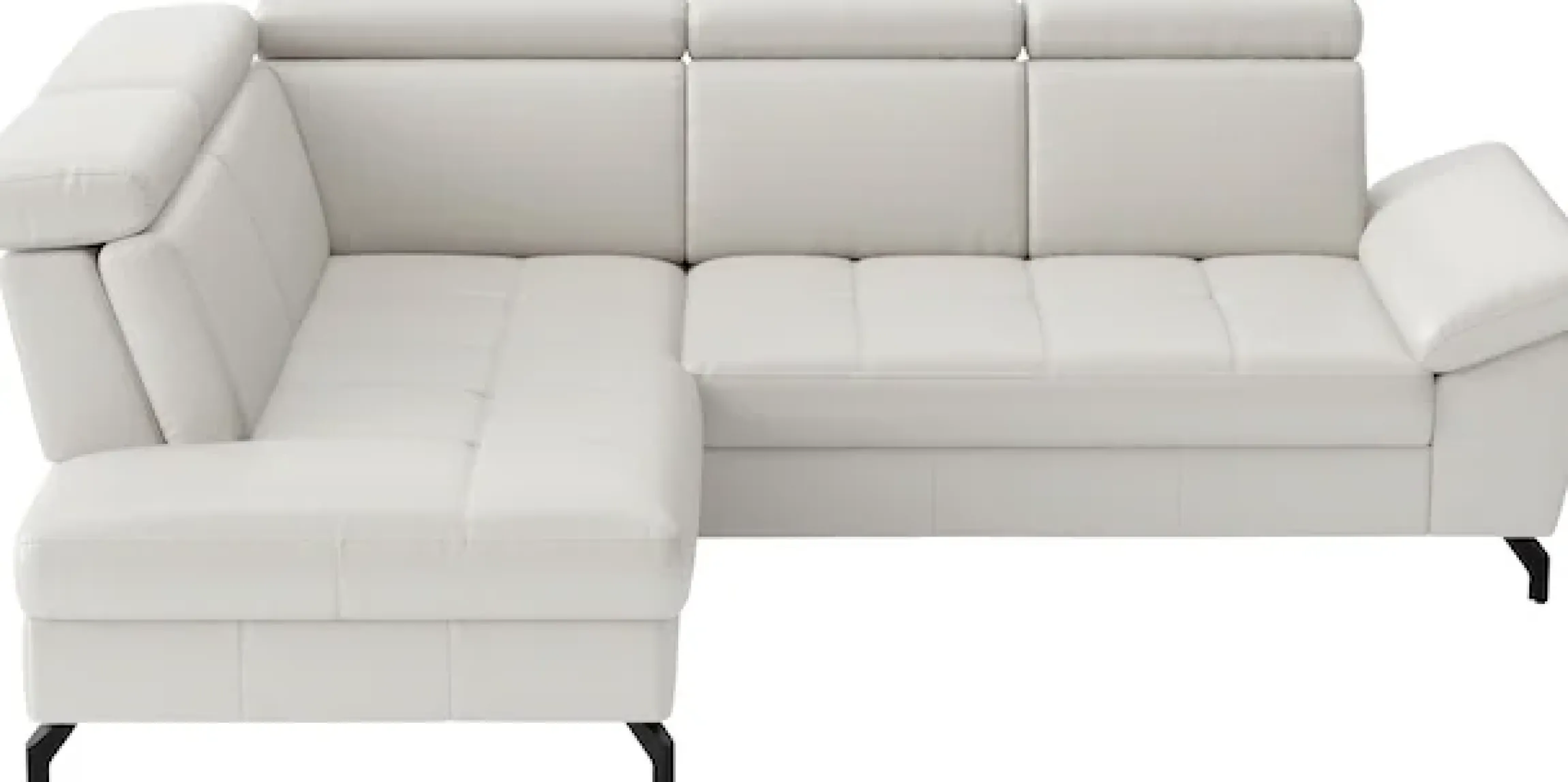 sit&more Ecksofa »Vanity L-Form, B: 254 cm, Leder« Inkl.Sitz-,Kopf-und Armteilverstellung