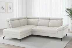 sit&more Ecksofa »Vanity L-Form, B: 254 cm, Leder« Inkl.Sitz-,Kopf-und Armteilverstellung