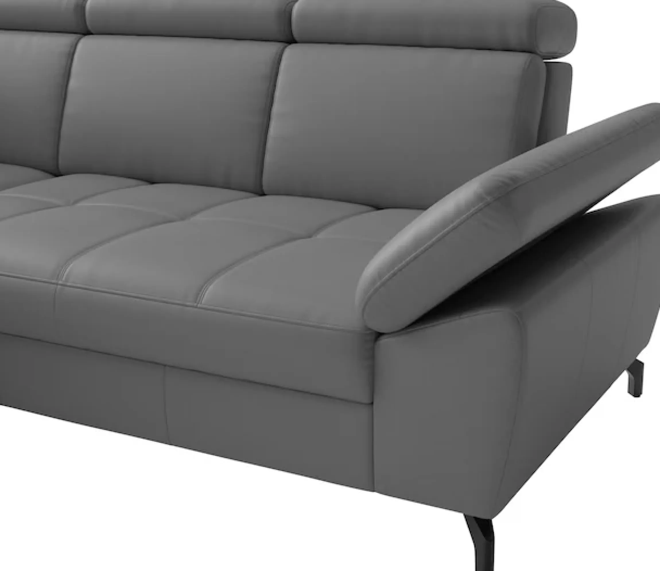 sit&more Ecksofa »Vanity L-Form, B: 254 cm, Leder« Inkl.Sitz-,Kopf-und Armteilverstellung