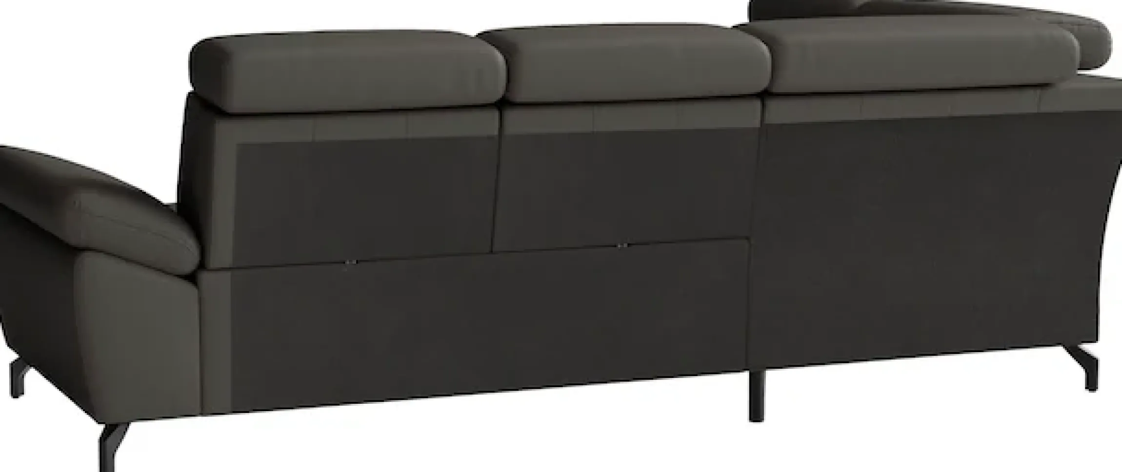 sit&more Ecksofa »Vanity L-Form, B: 254 cm, Leder« Inkl.Sitz-,Kopf-und Armteilverstellung