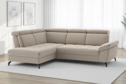 sit&more Ecksofa »Vanity; L-Form, B. 254 cm« Inkl.Sitz-,Kopf-und Armteilverstellung