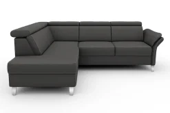sit&more Ecksofa »Vincenzo L-Form« inklusive Kopfteilverstellung, optional Schlaffunktion & Bettkasten