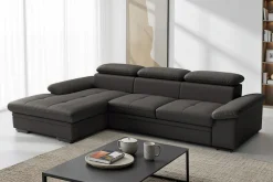 sit&more Ecksofa »Viola, Leder, L-Form, B: 260 cm, mit Armteil- und Kopfteilvertsellung« optional mit Schlaffunktion