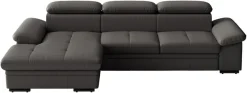 sit&more Ecksofa »Viola, Leder, L-Form, B: 260 cm, mit Armteil- und Kopfteilvertsellung« optional mit Schlaffunktion