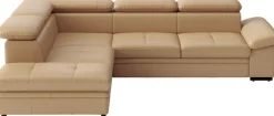 sit&more Ecksofa »Viola, L-Form, Leder, B: 249 cm« optional mit Schlaffunktion