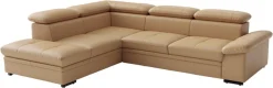 sit&more Ecksofa »Viola, L-Form, Leder, B: 249 cm« optional mit Schlaffunktion