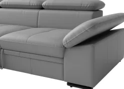 sit&more Ecksofa »Viola, L-Form, Leder, B: 249 cm« optional mit Schlaffunktion