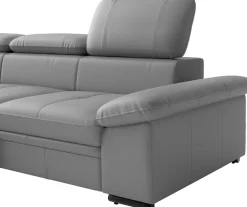 sit&more Ecksofa »Viola, L-Form, Leder, B: 249 cm« optional mit Schlaffunktion