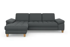 sit&more Ecksofa »Westham L-Form« mit Recamiere, mit oder ohne Schlaffunktion, Bettkasten, Füße Eiche