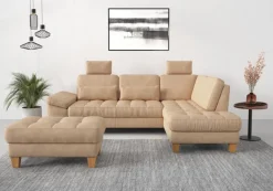 sit&more Ecksofa »Westham L-Form« mit Ottomane, mit oder ohne Schlaffunktion, Bettkasten, Verstellung