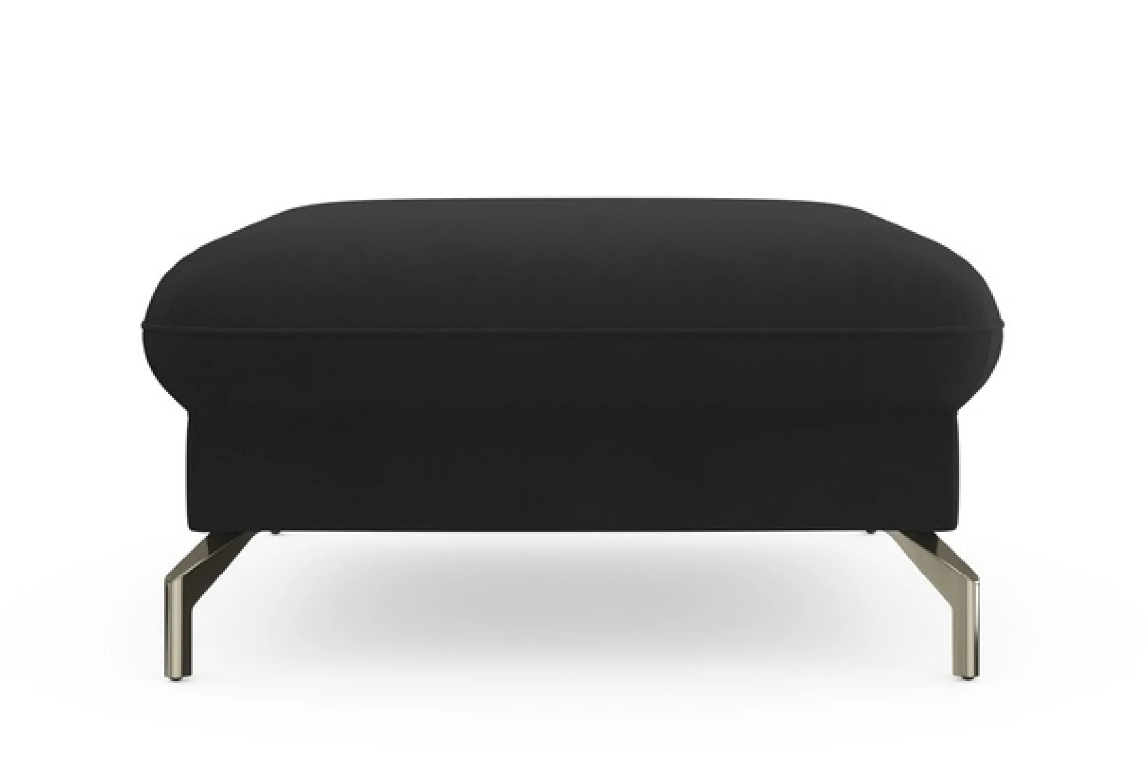 sit&more Hocker »Fashion« inklusive Federkern, mit satinierten Nickelfüßen