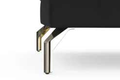 sit&more Hocker »Fashion« inklusive Federkern, mit satinierten Nickelfüßen
