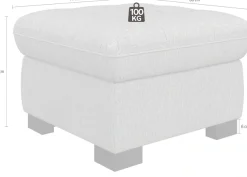 sit&more Hocker »Luxor« auch erhältlich in dem besonders leicht mit Wasser zu reinigen