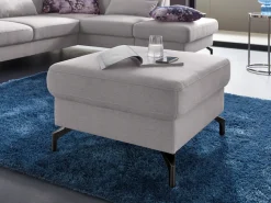 sit&more Hocker »Percy« Fußhöhe 15cm, wahlweise mit unterschiedlichen Fußfarben