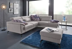 sit&more Hocker »Percy« Fußhöhe 15cm, wahlweise mit unterschiedlichen Fußfarben