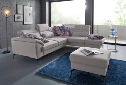 sit&more Hocker »Percy« Fußhöhe 15cm, wahlweise mit unterschiedlichen Fußfarben