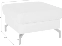 sit&more Hocker »Percy« Fußhöhe 15cm, wahlweise mit unterschiedlichen Fußfarben