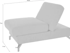 sit&more Hocker »Percy« Fußhöhe 12 cm, mit Klappfunktion, wahlweise in 2 Fußfarben