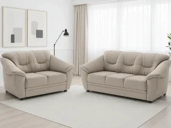 sit&more Polstergarnitur »Savona, Set: 2- & 3er-Sofa, B: 148 bzw. 198 cm, Federkern-Polsterung« 2 tlg. komfortable Sitzhöhe 46 cm, frei im Raum stellbar, stilvolles Design