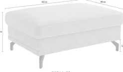 sit&more Polsterhocker »Chelsea, B: 103 cm« mit praktischem Stauraum