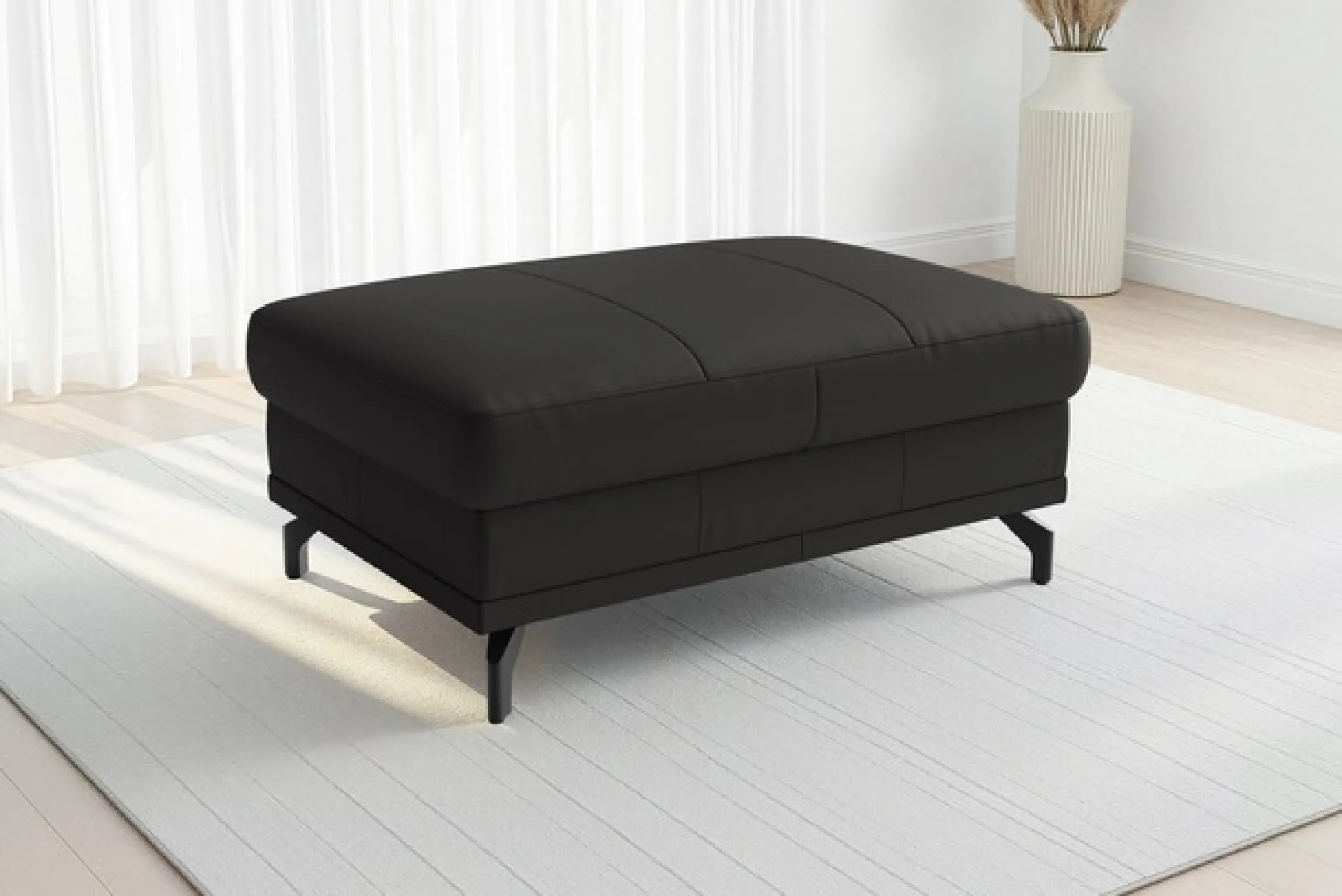 sit&more Polsterhocker »Chelsea, B: 103 cm, Leder« mit praktischem Stauraum, besonders langlebig