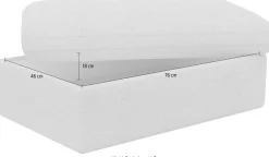sit&more Polsterhocker »Moreno, B: 90 cm« mit Stauraum, individuell kombinierbar