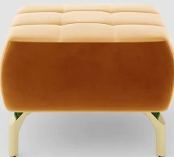 sit&more Polsterhocker »Orient 1« goldfarbene Metallfüße