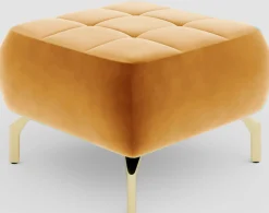 sit&more Polsterhocker »Orient 1« goldfarbene Metallfüße
