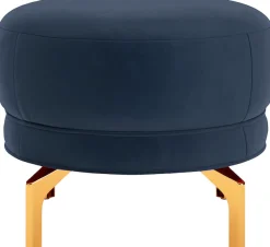 sit&more Polsterhocker »Orient 3« goldfarbene Metallfüße