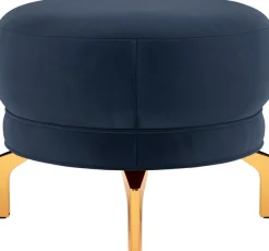 sit&more Polsterhocker »Orient 3« goldfarbene Metallfüße