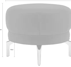 sit&more Polsterhocker »Orient 3« goldfarbene Metallfüße