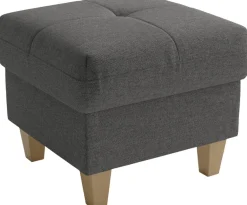 sit&more Polsterhocker »Pamela, B: 58 cm« 1 Stk. tlg. verschiedene Farben und Stoffe,bis 120 kg belastbar