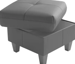 sit&more Polsterhocker »Pamela, Leder, B: 58 cm« 1 Stk. tlg. mit praktischen Stauraum, hochwertige Qualität, verschiedene Farben